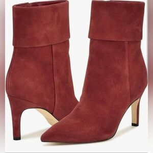 Nine West Gemms dark red booties 600 Size 5.5 M